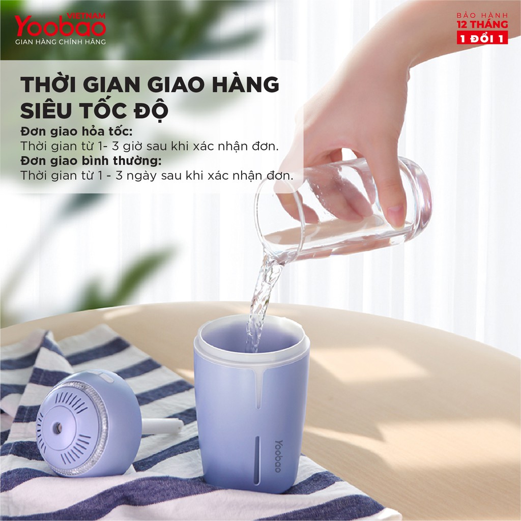 Máy phun sương khuếch tán tinh dầu Yoobao YB-H05 300ml 3 Máy phun sương khuếch tán tinh dầu Yoobao YB-H05 300ml - Ảnh 3