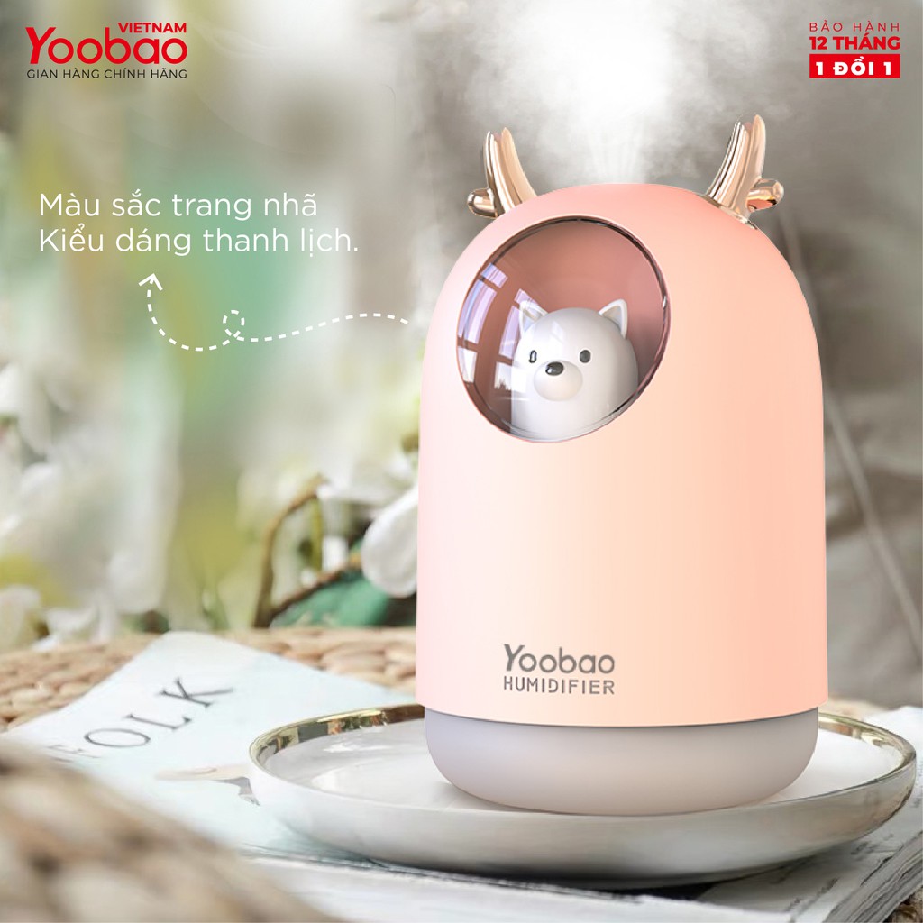 Máy Tạo Ẩm Mini Phun Sương Để Bàn Yoobao M106 300ml 4 Máy Tạo Ẩm Mini Phun Sương Để Bàn Yoobao M106 300ml - Ảnh 4