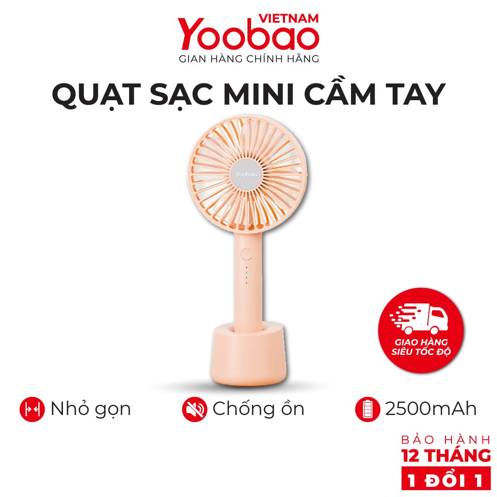 Quạt sạc mini Yoobao F02 2500mAh