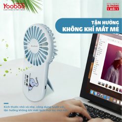 Quạt sạc mini cầm tay Yoobao LT-S3152 3 chế độ gió 18
