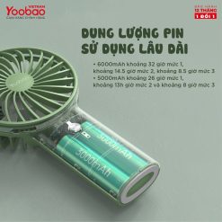 Quạt sạc mini Yoobao F3 Pro 6000mAh 18 Quạt sạc mini Yoobao F3 Pro 6000mAh 17