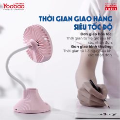 Quạt tích điện Yoobao D8 2000mAh đèn bàn học 15 Quạt tích điện Yoobao D8 2000mAh đèn bàn học 14