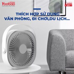 Quạt sạc mini để bàn Yoobao M102 4000mAh xoay 360 độ 20 Quạt sạc mini để bàn Yoobao M102 4000mAh xoay 360 độ 19