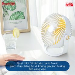 Quạt sạc mini để bàn Yoobao F12 2000mAh 21 Quạt sạc mini để bàn Yoobao F12 2000mAh 20