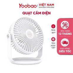 Quạt mini để bàn Yoobao F2 xoay 360 độ 3 chế độ gió