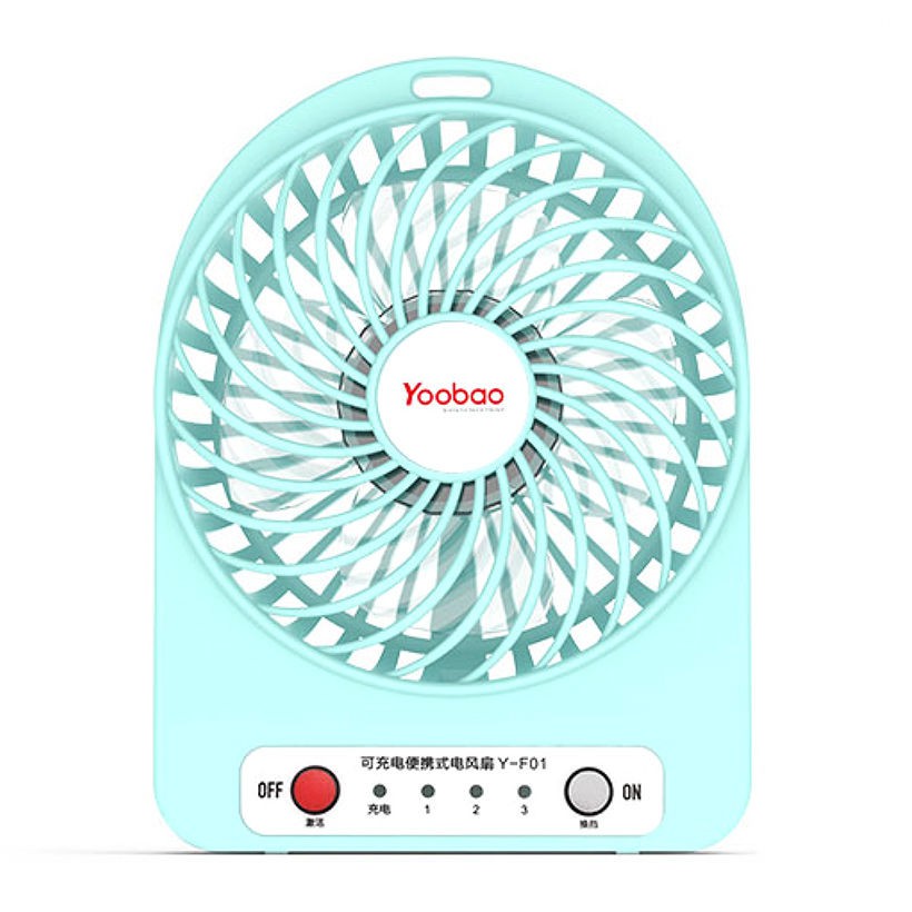 Quạt sạc mini Yoobao F01 pin 2000mAh 2 Quạt sạc mini Yoobao F01 pin 2000mAh - Ảnh 2