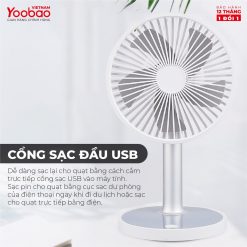 Quạt sạc mini để bàn Yoobao LJQ-117 2000mAh 25 Quạt sạc mini để bàn Yoobao LJQ-117 2000mAh 24