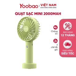 Quạt sạc mini cầm tay Yoobao F3S 2000mAh