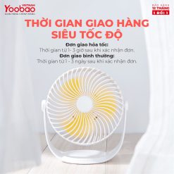 Quạt sạc mini để bàn Yoobao F12 2000mAh 13 Quạt sạc mini để bàn Yoobao F12 2000mAh 12