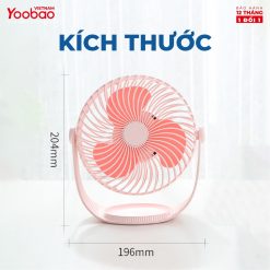 Quạt sạc mini để bàn Yoobao F12 2000mAh 15 Quạt sạc mini để bàn Yoobao F12 2000mAh 14