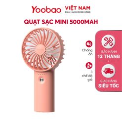 Quạt sạc mini Yoobao F3 Pro 6000mAh 12 Quạt sạc mini Yoobao F3 Pro 6000mAh 11