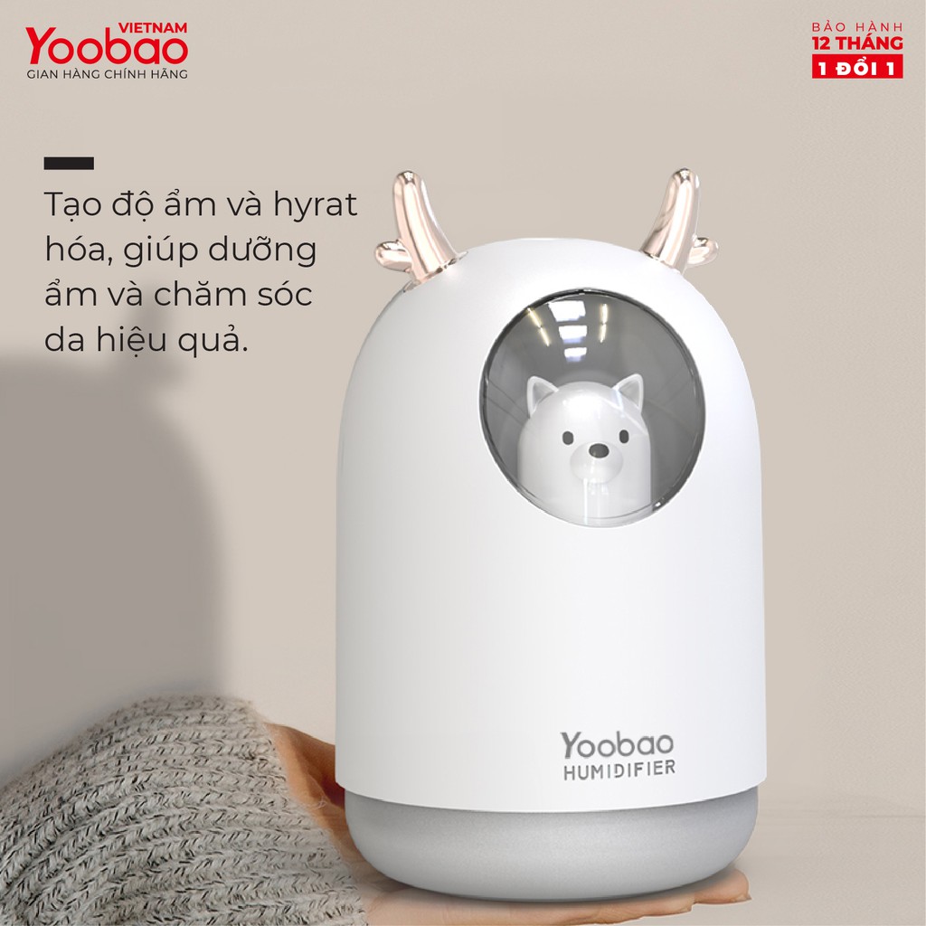 Máy Tạo Ẩm Mini Phun Sương Để Bàn Yoobao M106 300ml 8 Máy Tạo Ẩm Mini Phun Sương Để Bàn Yoobao M106 300ml - Ảnh 8