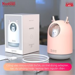 Máy Tạo Ẩm Mini Phun Sương Để Bàn Yoobao M106 300ml 21 Máy Tạo Ẩm Mini Phun Sương Để Bàn Yoobao M106 300ml 20