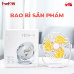 Quạt sạc mini để bàn Yoobao F12 2000mAh 25 Quạt sạc mini để bàn Yoobao F12 2000mAh 24