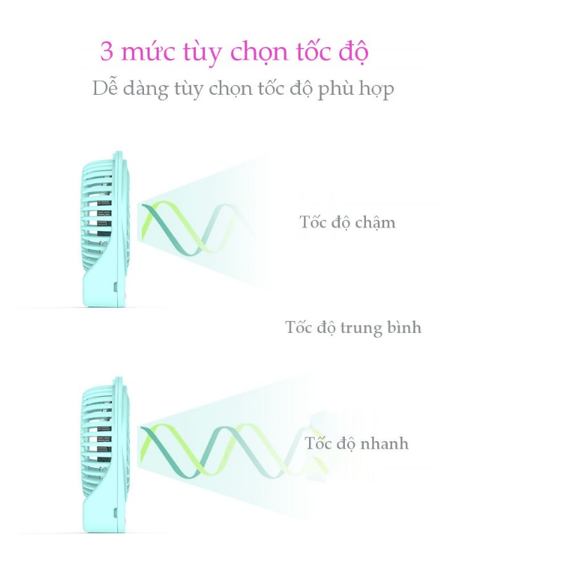 Quạt sạc mini Yoobao F01 pin 2000mAh 5 Quạt sạc mini Yoobao F01 pin 2000mAh - Ảnh 5