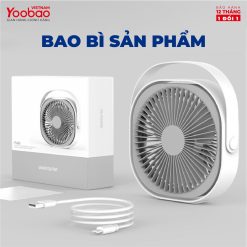 Quạt sạc mini để bàn Yoobao M102 4000mAh xoay 360 độ 14 Quạt sạc mini để bàn Yoobao M102 4000mAh xoay 360 độ 13