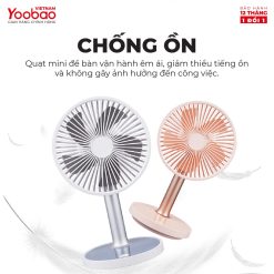 Quạt sạc mini để bàn Yoobao LJQ-117 2000mAh 19 Quạt sạc mini để bàn Yoobao LJQ-117 2000mAh 18