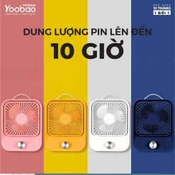Quạt sạc mini để bàn Yoobao LJQ-119 2400mAh 18