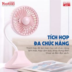 Quạt tích điện Yoobao D8 2000mAh đèn bàn học 17 Quạt tích điện Yoobao D8 2000mAh đèn bàn học 16