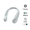 Quạt mini tích điện đeo cổ có lồng nhựa bảo vệ vỏ nhựa Jisulife Life3-FA14 màu xám-like new
