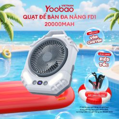Quạt tích điện để bàn Yoobao FD1 20000mAh 8