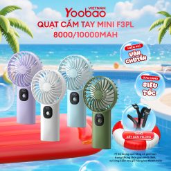 Quạt cầm tay Yoobao F3PL 10000mAh 3W 22