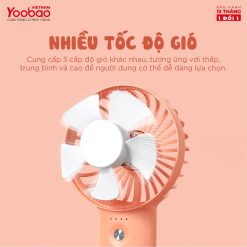 Quạt Tích Điện Mini Cầm Tay Yoobao F3 6000mAh 24 Quạt Tích Điện Mini Cầm Tay Yoobao F3 6000mAh 23