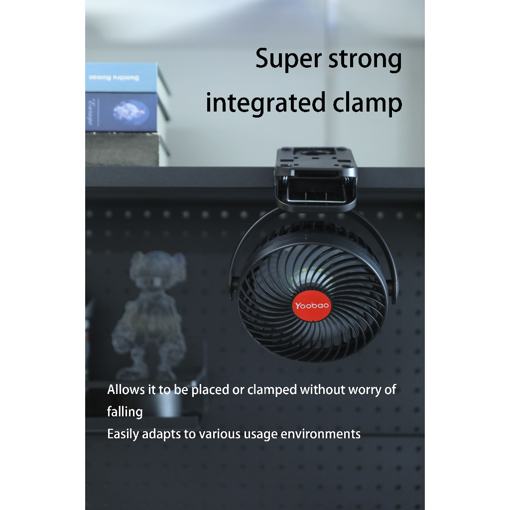 Quạt sạc mini Yoobao F8 8000mAh xoay 360 độ 3 Quạt sạc mini Yoobao F8 8000mAh xoay 360 độ - Ảnh 3
