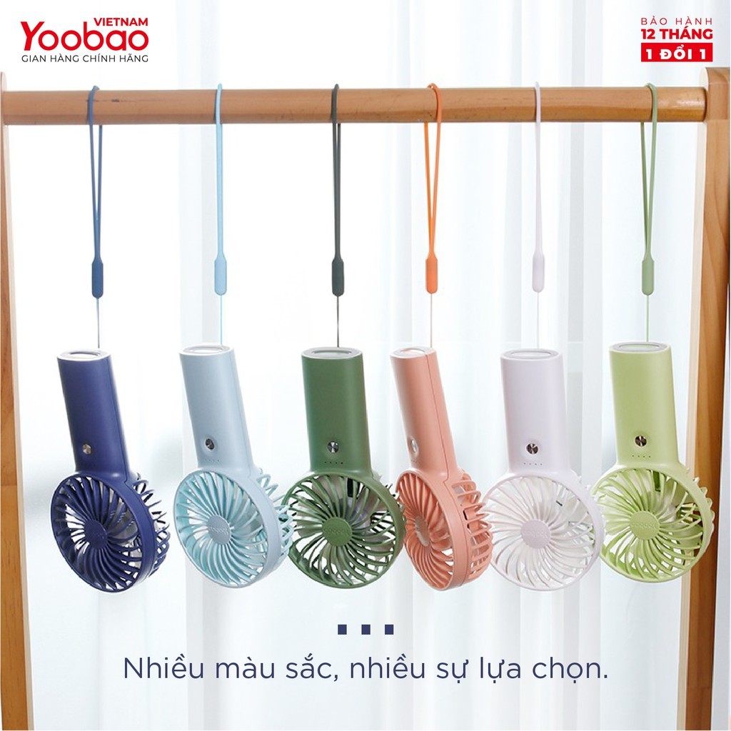 Quạt Tích Điện Mini Cầm Tay Yoobao F3 6000mAh 7 Quạt Tích Điện Mini Cầm Tay Yoobao F3 6000mAh - Ảnh 7