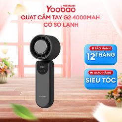 Quạt cầm tay Yoobao G2 sò lạnh 4000mAh 8W