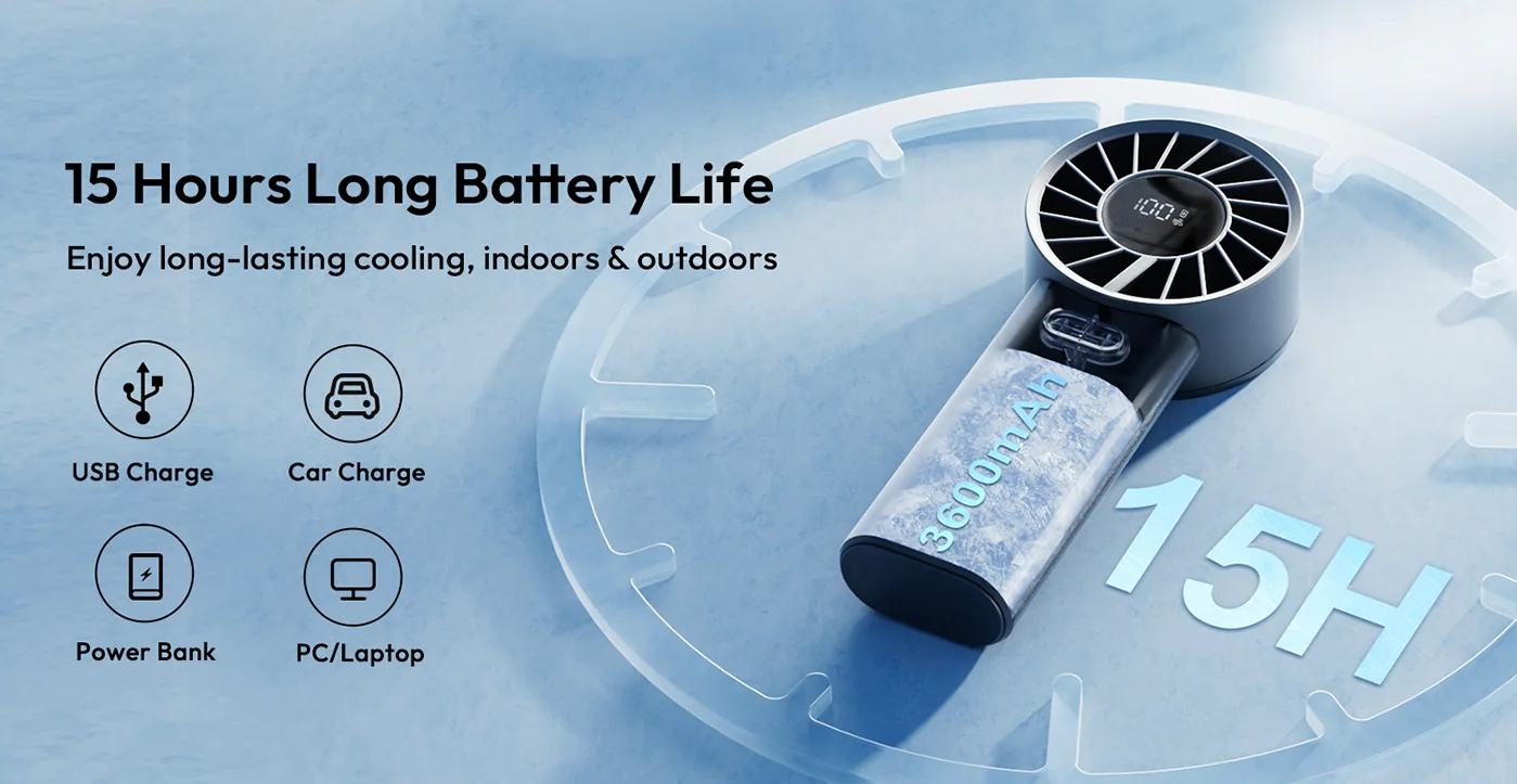 Quạt cầm tay Sothing Engine 60 19 Pin 3600mAh — Dùng Liên Tục Đến 15 Giờ