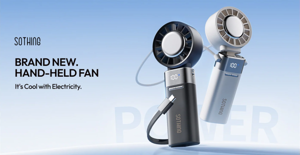 Quạt cầm tay gấp gọn Sothing Ice Z Power 11 Quạt cầm tay Sothing Ice Z Power kiêm sạc dự phòng, thiết kế gập gọn dùng cầm tay hoặc đeo cổ