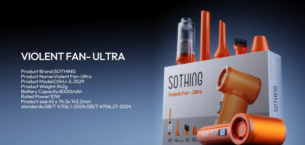 Máy thổi hút bụi mini Sothing Violent Fan-Ultra 22