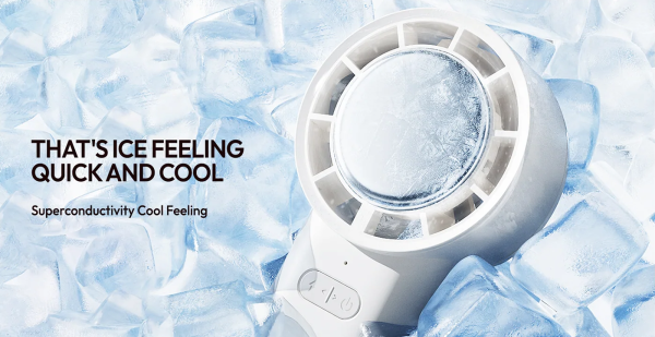 Quạt cầm tay sò lạnh Sothing Ice 25 5000mAh 25 Tấm làm lạnh siêu dẫn cỡ lớn — Giảm 8°C trên da chỉ sau 3 giây