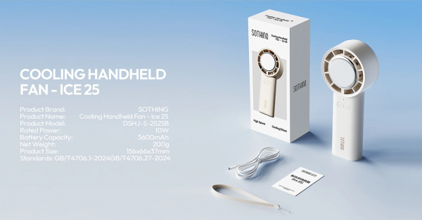 Quạt cầm tay sò lạnh Sothing Ice 25 5000mAh 28 Quạt cầm tay Sothing Ice 25 5000mAh