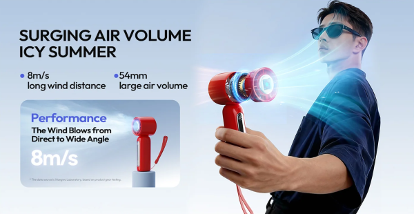 Quạt cầm tay có lạnh Sothing Ice16 23 Luồng gió xa 8m/s — Đường kính gió 54mm