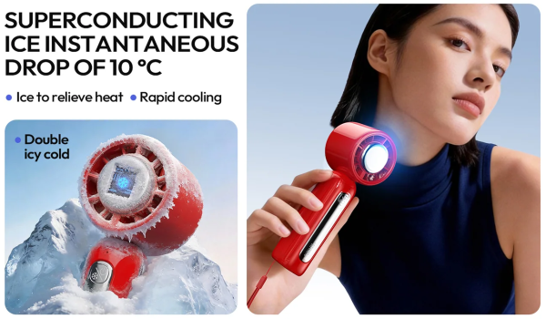 Quạt cầm tay có lạnh Sothing Ice16 22 Sò lạnh siêu dẫn thế hệ 3 — Giảm nhiệt tức thì 10°C