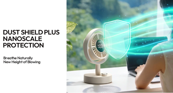 Quạt để bàn mini Sothing Air 12 19 Màng lọc bụi mịn nano — Dust Shield Plus