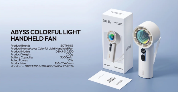 Quạt cầm tay Sothing Abyss Colorful Light 47
