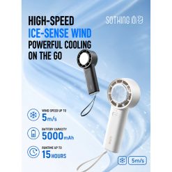 Quạt cầm tay sò lạnh Sothing Ice 25 5000mAh 10 Quạt cầm tay sò lạnh Sothing Ice 25 5000mAh 9