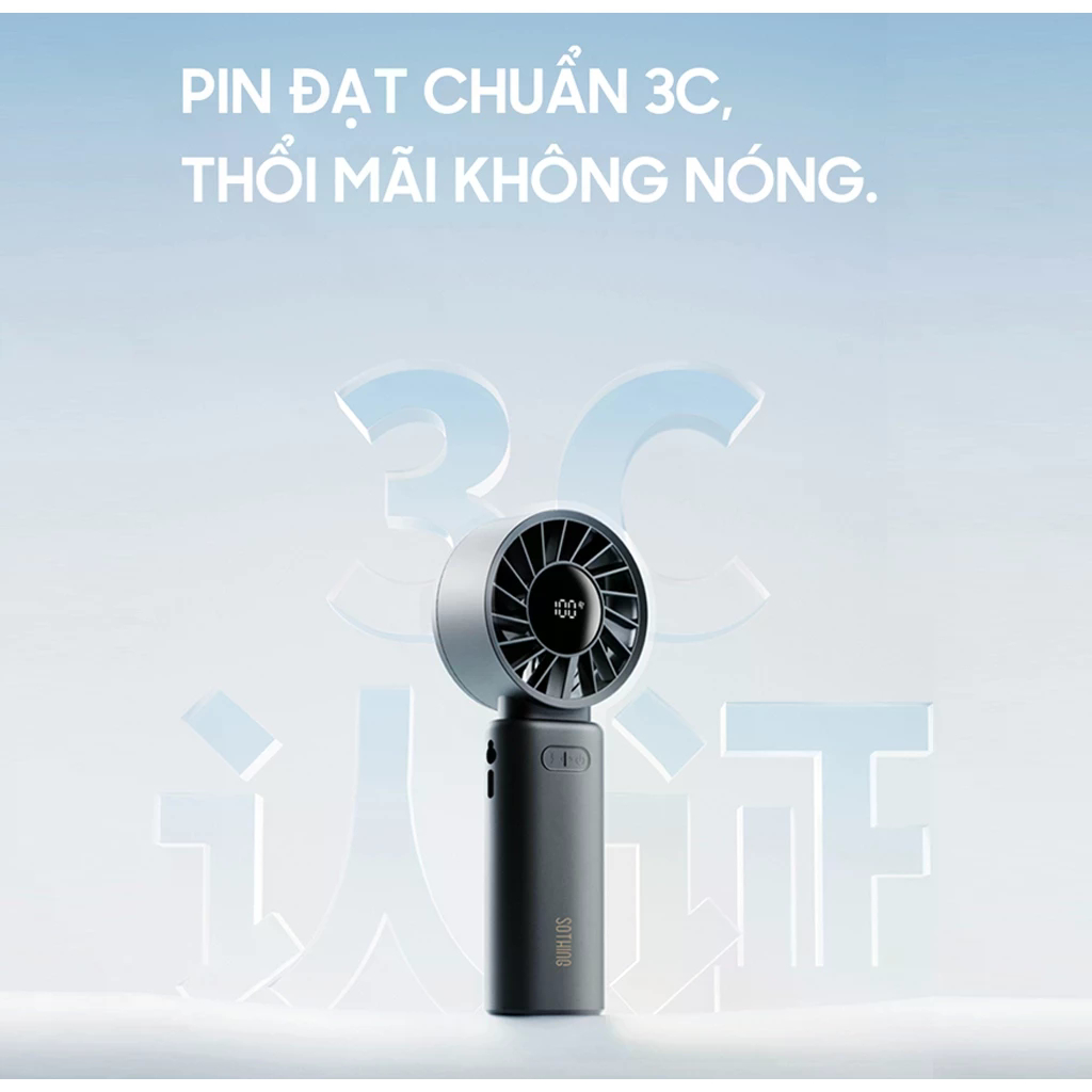 Quạt cầm tay gấp gọn Sothing Engine Z 3600mAh 10W 4 Quạt cầm tay gấp gọn Sothing Engine Z 3600mAh 10W - Ảnh 4