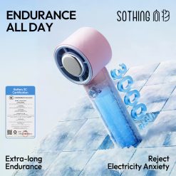 Quạt cầm tay sò lạnh Sothing Ice 09 1800mAh 16 Quạt cầm tay sò lạnh Sothing Ice 09 1800mAh 15
