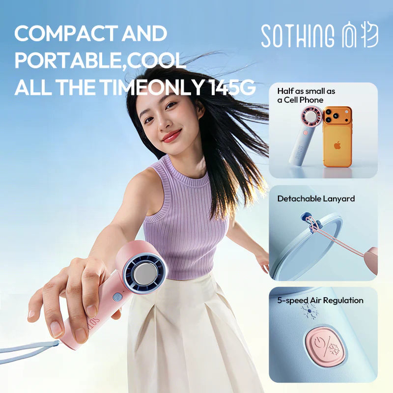 Quạt cầm tay sò lạnh Sothing Ice 09 1800mAh 5 Quạt cầm tay sò lạnh Sothing Ice 09 1800mAh - Ảnh 5