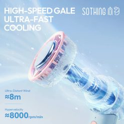 Quạt cầm tay sò lạnh Sothing Ice 09 1800mAh 12 Quạt cầm tay sò lạnh Sothing Ice 09 1800mAh 11