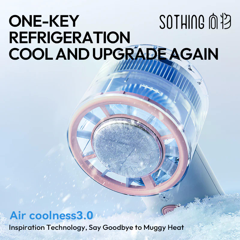 Quạt cầm tay sò lạnh Sothing Ice 09 1800mAh 3 Quạt cầm tay sò lạnh Sothing Ice 09 1800mAh - Ảnh 3