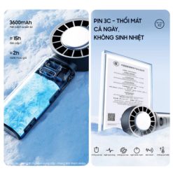 Quạt cầm tay Sothing Engine Ice Z 3600mAh 22 Quạt cầm tay Sothing Engine Ice Z 3600mAh 21