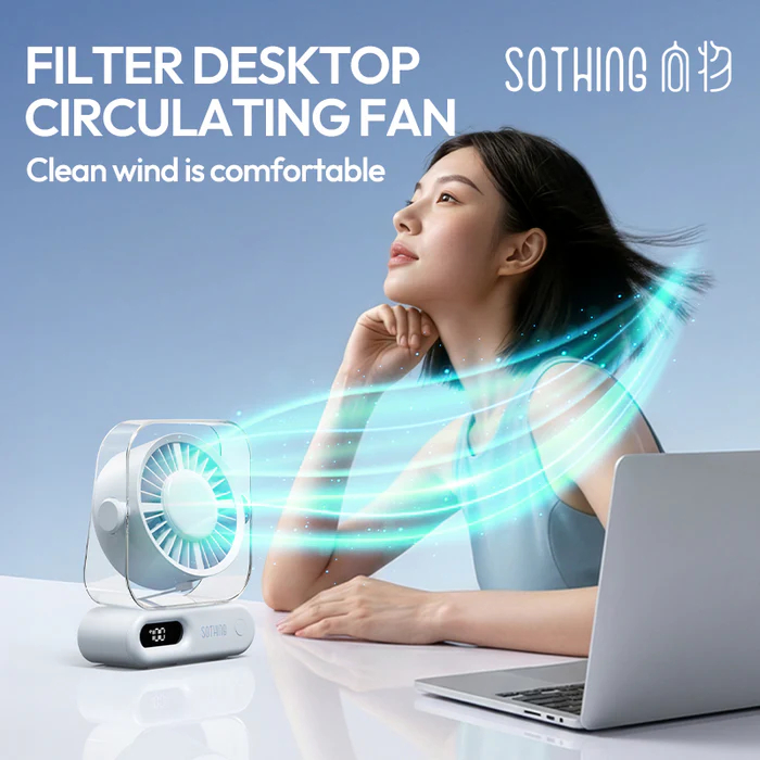 Quạt để bàn mini Sothing Air17 4000mAh 10W 5 Quạt để bàn mini Sothing Air17 4000mAh 10W - Ảnh 5