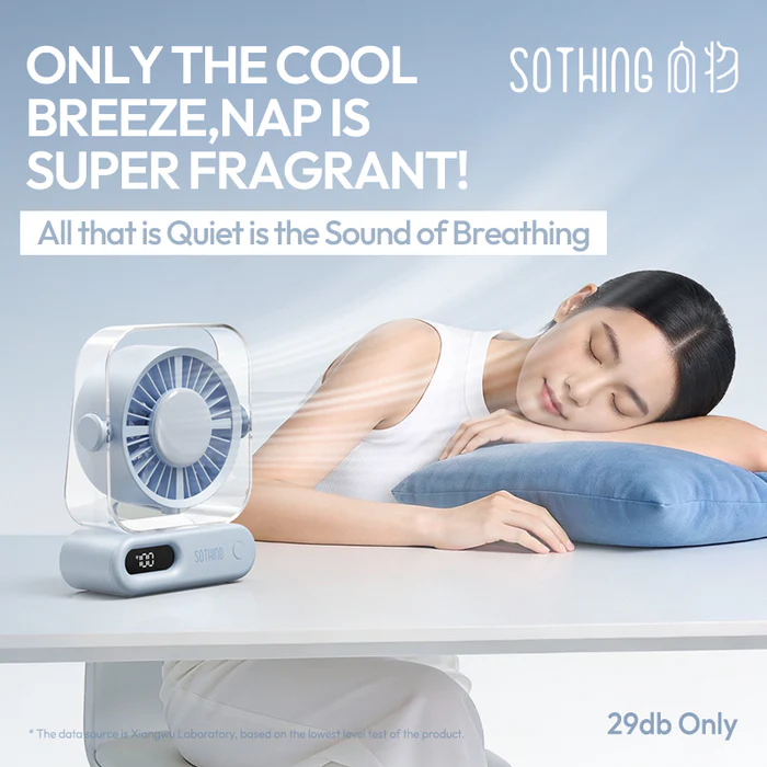 Quạt để bàn mini Sothing Air17 4000mAh 10W 4 Quạt để bàn mini Sothing Air17 4000mAh 10W - Ảnh 4